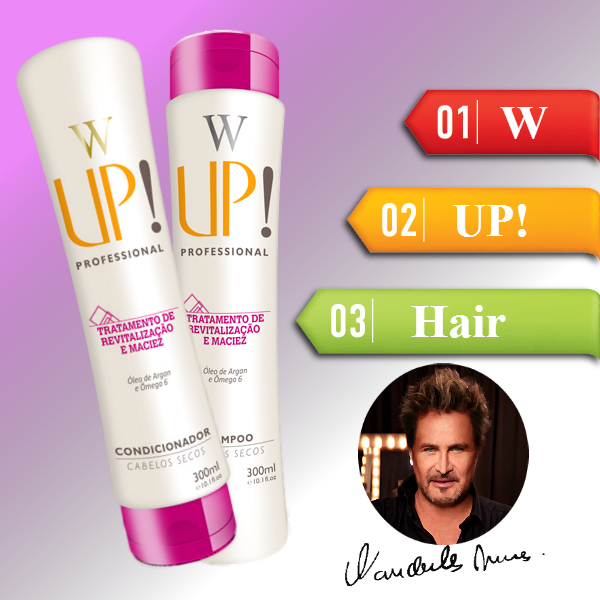 Shampoo W UP Profissional para cabelos secos 300ml